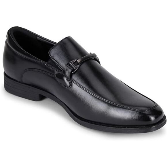Van Heusen Men's Black Leather Oxford Comfort Loafer Tate Slip On Shoes, Sz 10 - Picture 4 of 5
